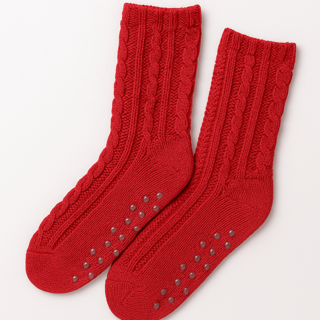 Cozy Knit Slipper Socks
