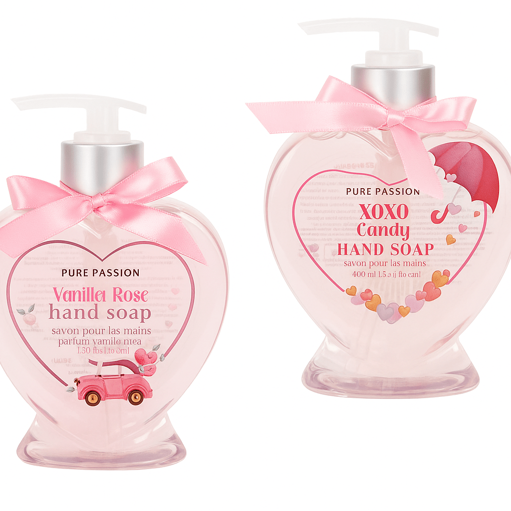 Heart Shaped Hand Soap Set