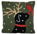 Reindeer & Cardinal Cushion