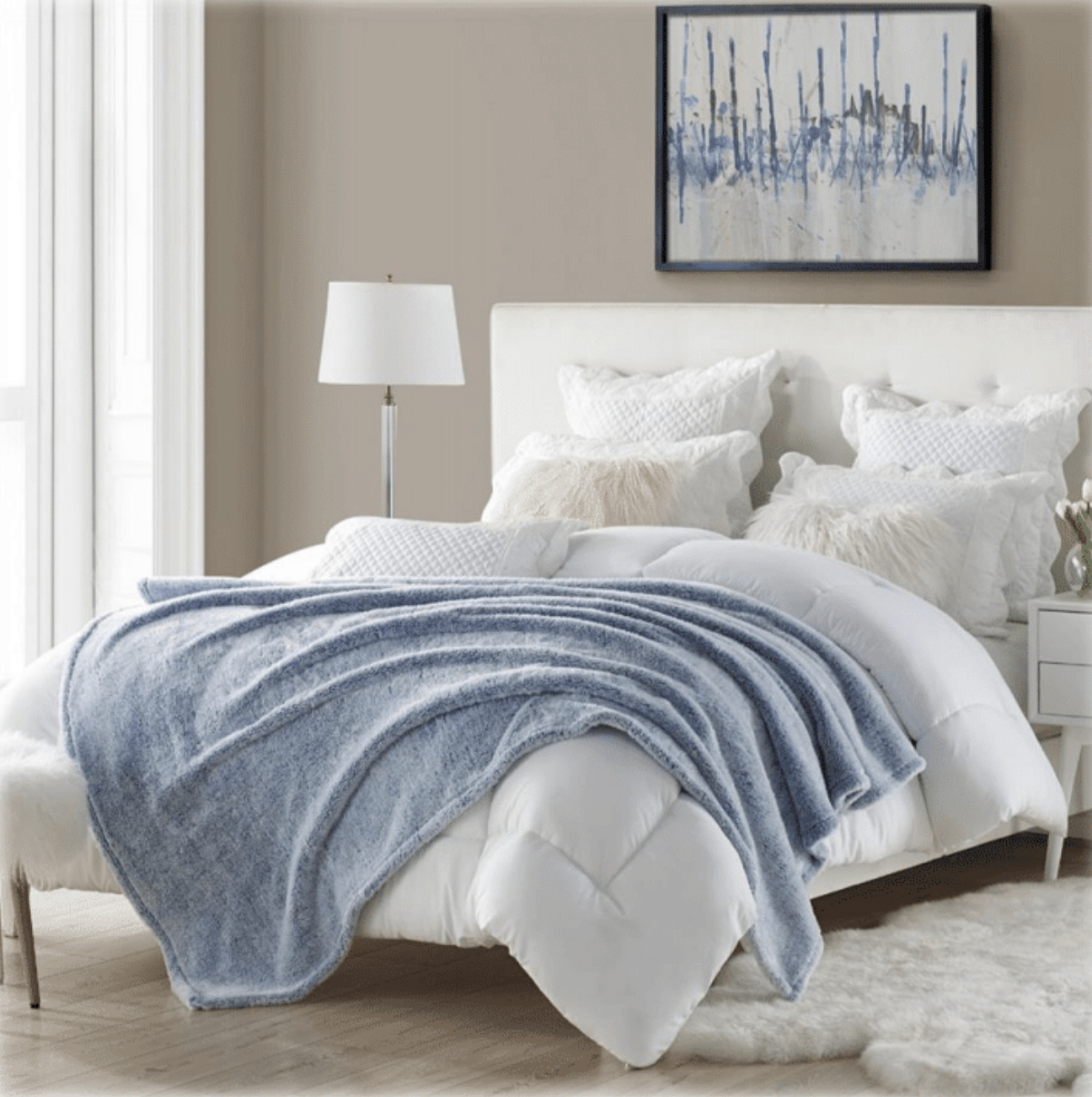 Oversized Plush Throw Blanket